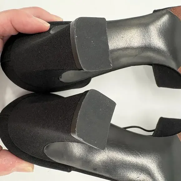 Vintage 90’s Stuart Weitzman D’Orsay Pump Heels 8 Black Sexy Classic - Picture 8 of 16